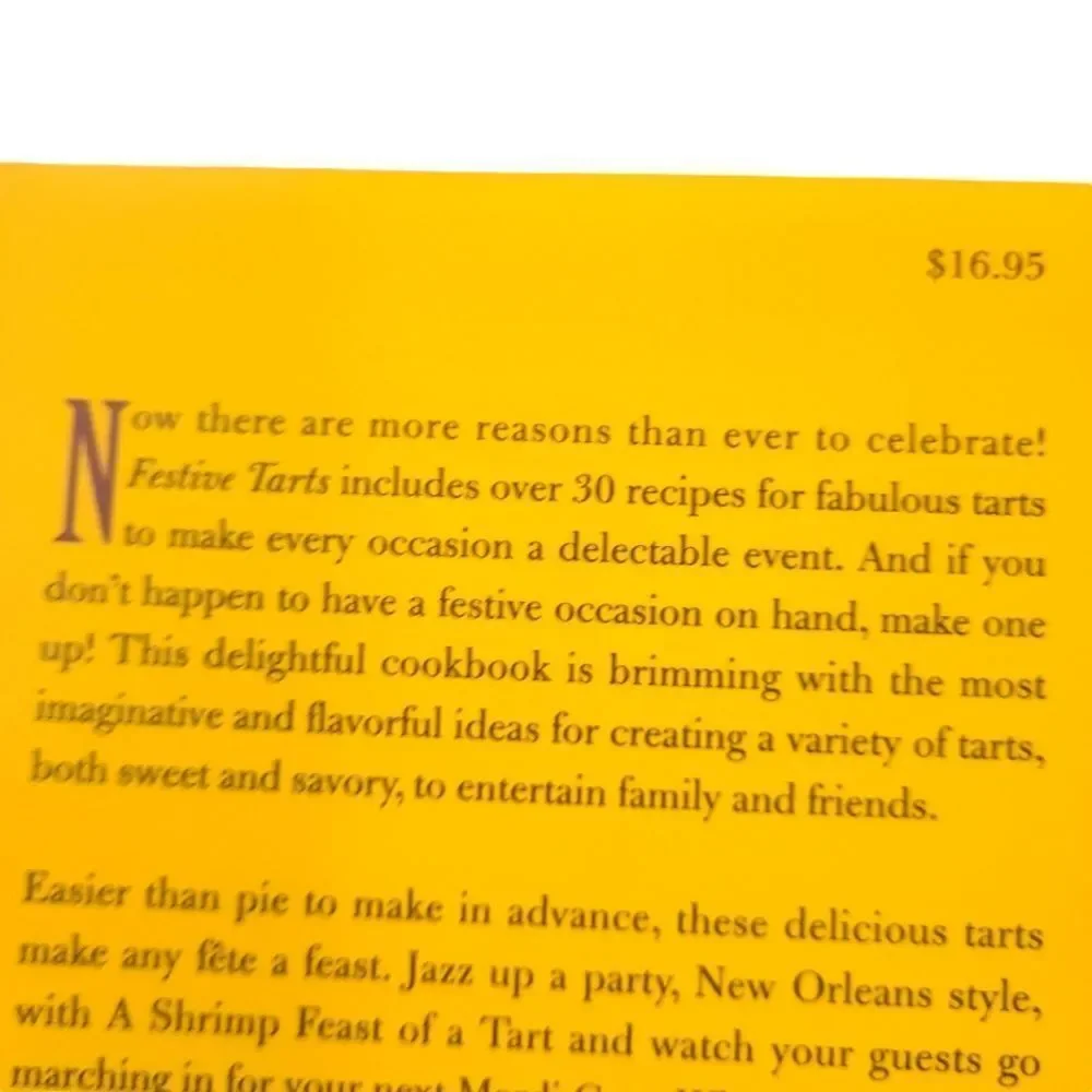 Festive Tarts‎ Cookbook Sylvia Thompson Hardbound Sweet And Savory Recipes